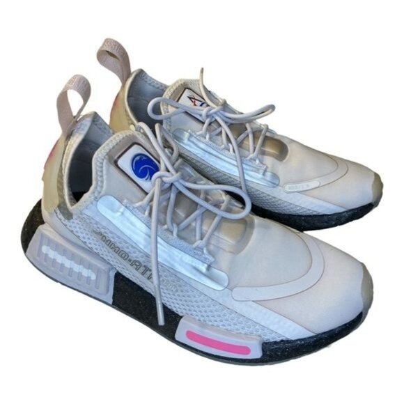 Adidas Womens Originals X NASA NMD R1 Spectoo Casual Lace Up Shoes Size 6 - Picture 2 of 6